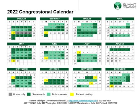 House Of Representatives Calendar 2022
